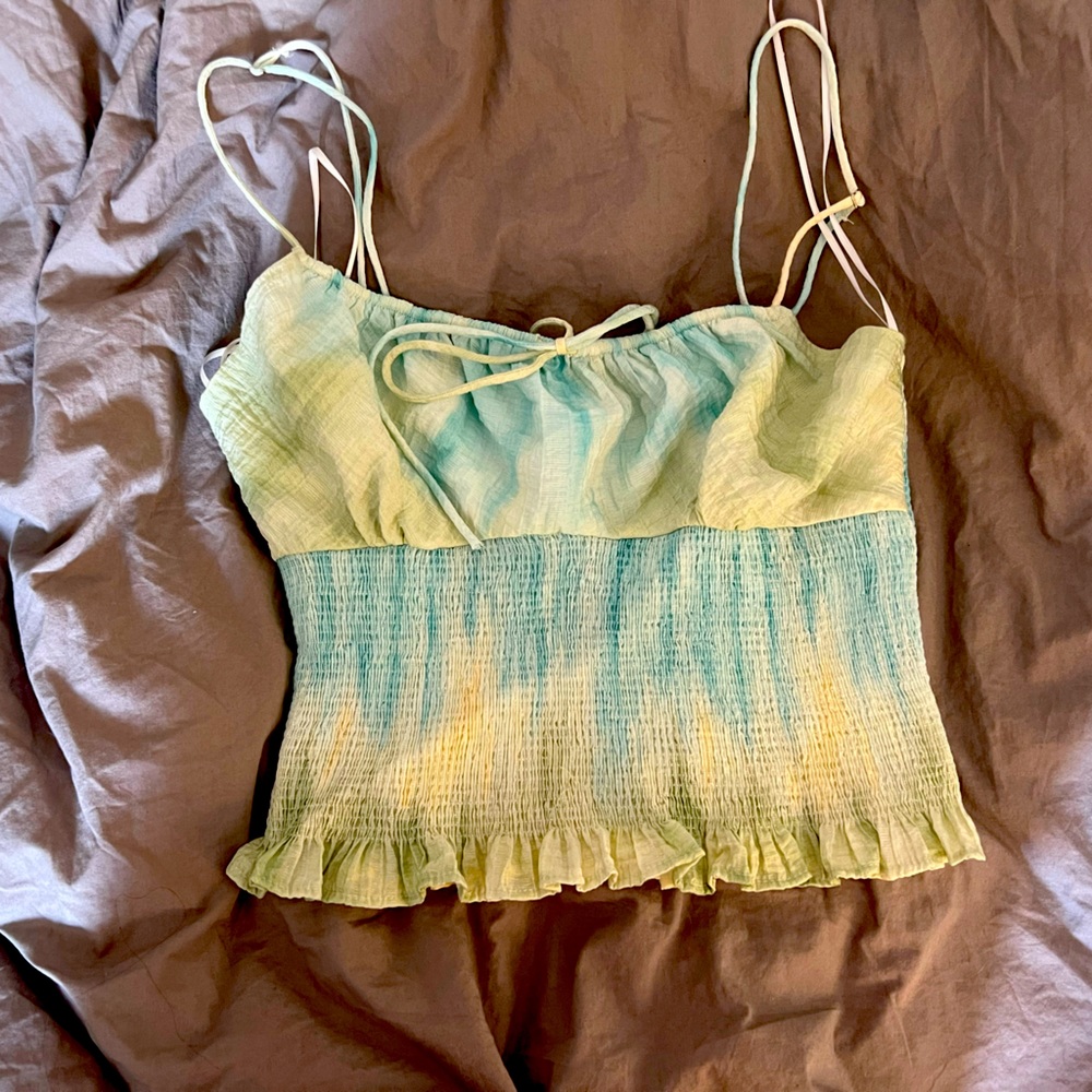 Cute blue and yellow cami